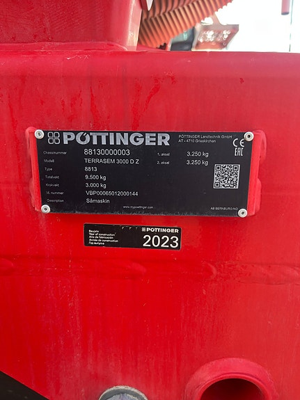 Pøttinger Terrasem 3000 NY PRIS 2023, kr 700 000,-