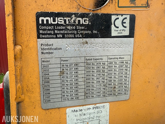 Mustang 2054 kompaktlaster 11 of 26