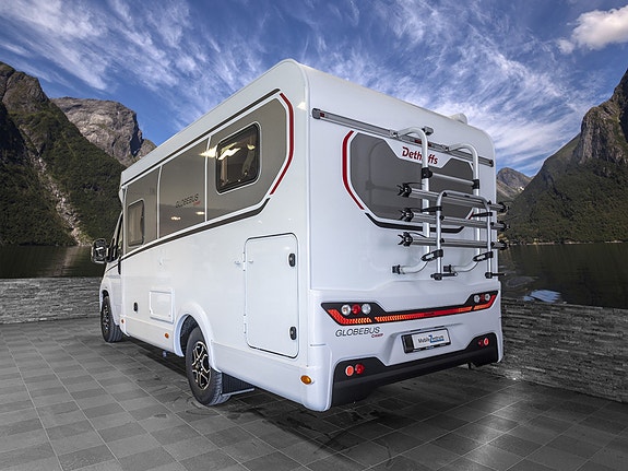 Dethleffs Globebus Camp Active T 4 - inkl. Master Class med adaptiv cruisekont., førerassistenter, langsgående senger, diesel varmluftsvarme. 4 of 27