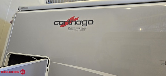 Carthago TOURER C1 I142, 5 seter, romslig 6,8m bobil pga tverrstilt dobbeltseng, 4250 kg gir en del nyttelast og det trengs med så stort lasterom 29 of 30