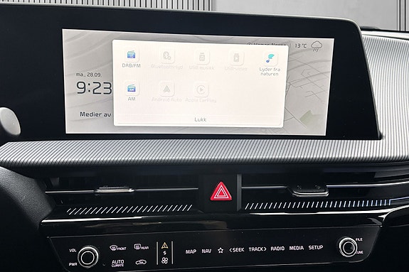 Mulighet for å koble opp med Apple Carplay og Android Auto