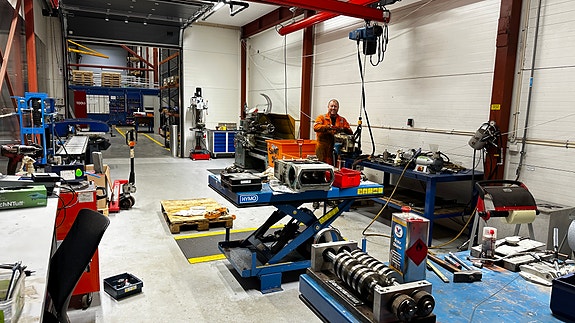 Repair-shop i Sande