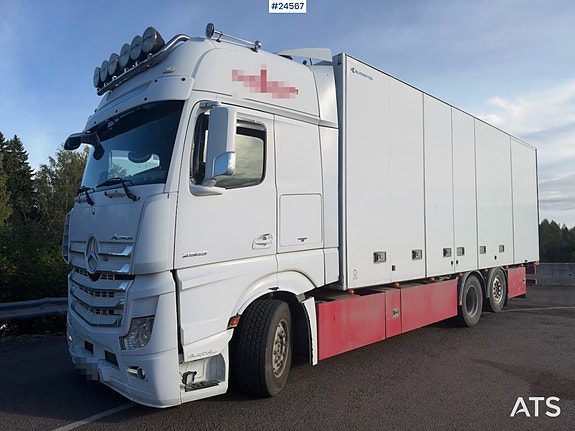 Mercedes-Benz Actros 2563 6x2 Skapbil m/ Sideåpning – Kun 1 eier – Bussbygg – 306 000 km 11 of 30
