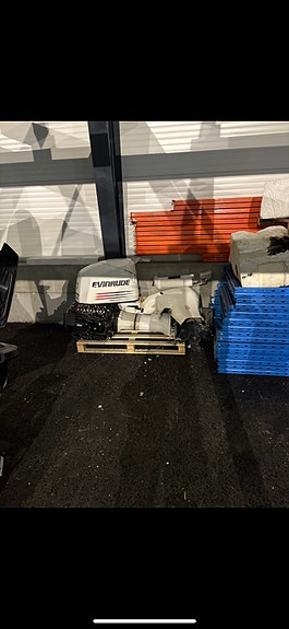Evinrude 150 Fitch Ram med hydraulisk styring selges 4 of 4
