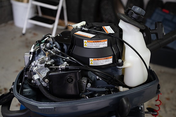 Yamaha 6HK  lang stamme fire takt påhengs motor 6 of 11
