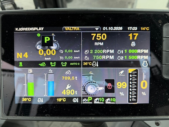 Valtra G135 Unlimited Versu 2 sett dekk 709 TIMER 20 of 30