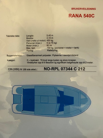 Rana 540C M/Suzuki DF 60 kun kjørt 149timer / Inkludert Tysse Båthenger 6 of 6