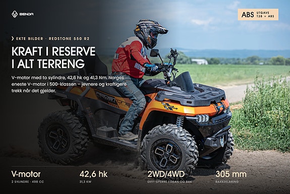 Benda REDSTONE 550 R2 ABS - BEST UTSTYRTE ATV I 500 KLASSEN 5 of 8