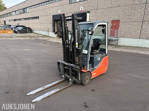 Toyota 8FBET15 motvektstruck 1500KG LAVT TIMETALL 9 of 30