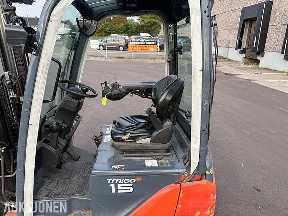 Toyota 8FBET15 motvektstruck 1500KG LAVT TIMETALL 15 of 30