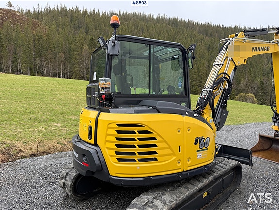 Yanmar SV60-B Gravemaskin m/Engcon Rotortilt og 2 skuffer - kun 300 timer 7 of 30