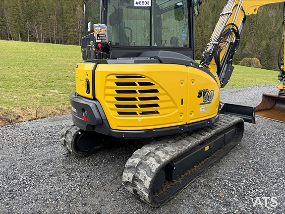 Yanmar SV60-B Gravemaskin m/Engcon Rotortilt og 2 skuffer - kun 300 timer 8 of 30