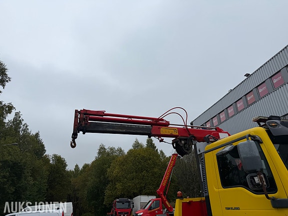 MAN 2006 MAN TGM 15.280 - Bilberger med tiltbart plan - HMF 902 T3 kran - Hydraulisk vinsj - 424 362 km 3 of 30