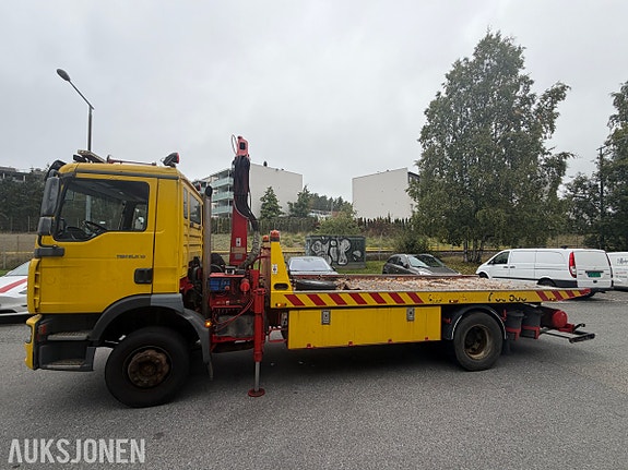 MAN 2006 MAN TGM 15.280 - Bilberger med tiltbart plan - HMF 902 T3 kran - Hydraulisk vinsj - 424 362 km 13 of 30