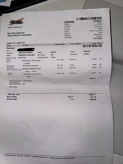 Ski-doo Freeride 154" 850 E-TEC 8 of 10