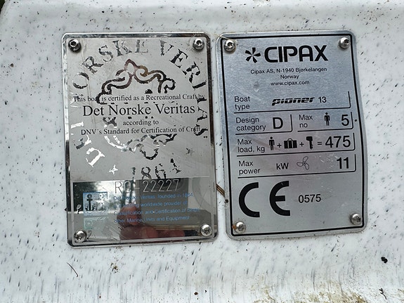 Pioner 13 med elektromotor vurderes solgt 7 of 7