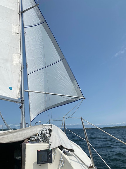 Sunwind 27 – velholdt seilbåt  med nyere motor 6 of 30