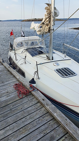 Sunwind 27 – velholdt seilbåt  med nyere motor 24 of 30