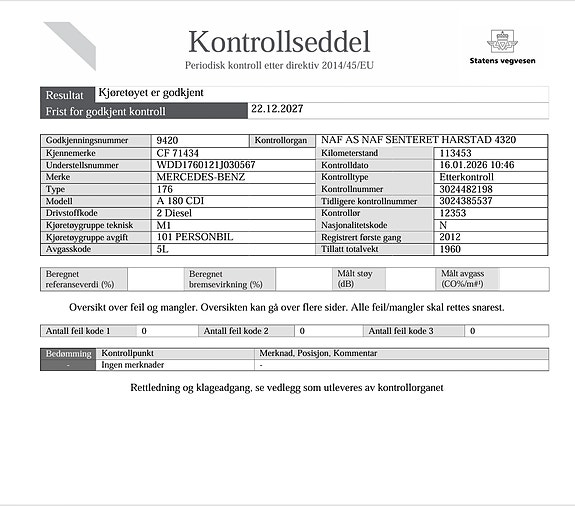 Mercedes-Benz A180 d 16 of 16