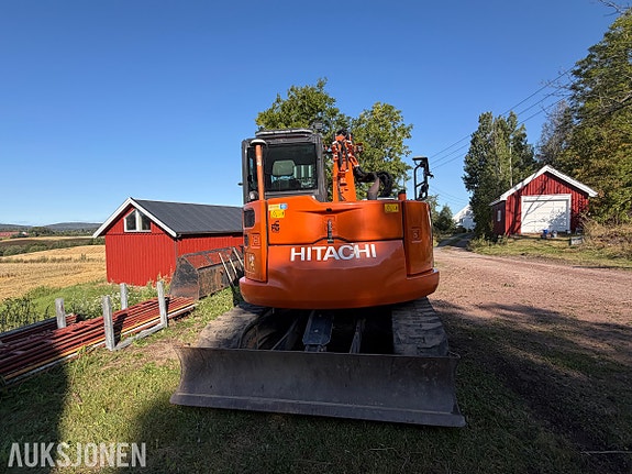 Hitachi 2021 Hitachi ZX85US-6 beltegraver - 4 116 timer - Rototilt R3 tiltrotator - Novatron Xsite PRO maski 5 of 30