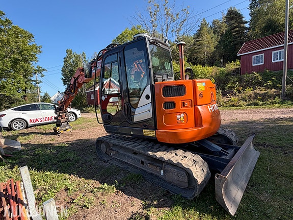 Hitachi 2021 Hitachi ZX85US-6 beltegraver - 4 116 timer - Rototilt R3 tiltrotator - Novatron Xsite PRO maski 7 of 30