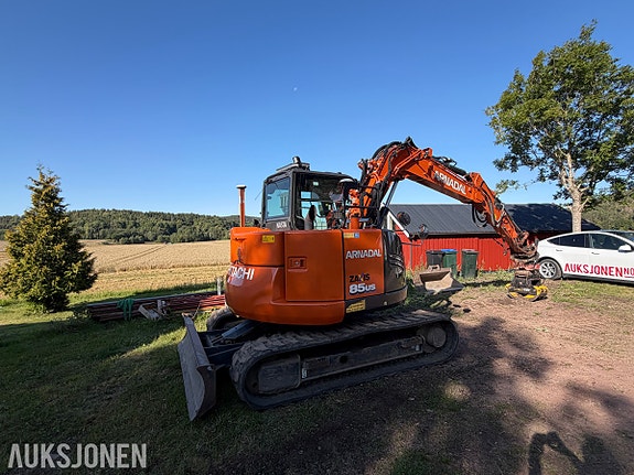Hitachi 2021 Hitachi ZX85US-6 beltegraver - 4 116 timer - Rototilt R3 tiltrotator - Novatron Xsite PRO maski 4 of 30