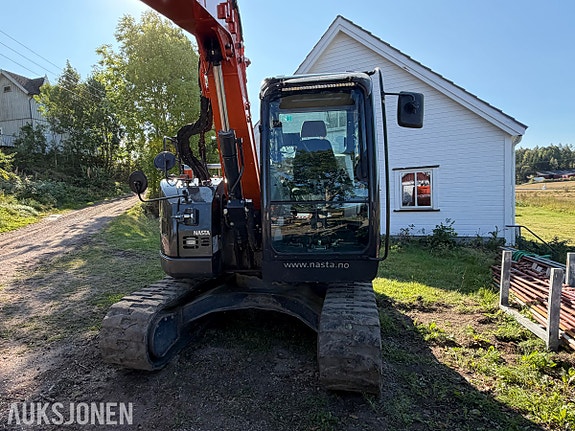 Hitachi 2021 Hitachi ZX85US-6 beltegraver - 4 116 timer - Rototilt R3 tiltrotator - Novatron Xsite PRO maski 27 of 30