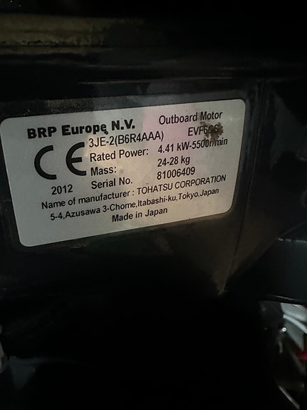 Meget pen 6-hk Evinrude, 4-takt 9 of 9