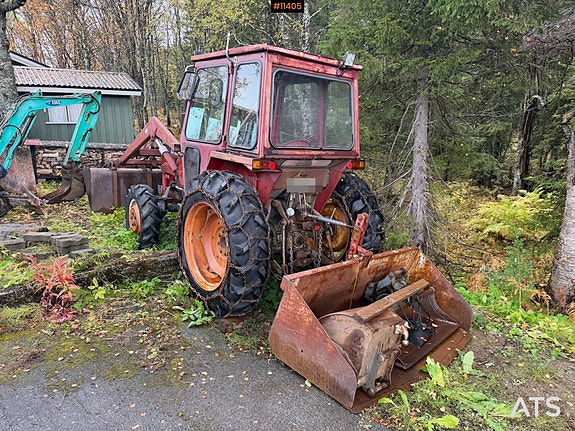 1981 Shibaura SE4040 IHI traktor med frontlaster og 3 skuffer 6 of 30