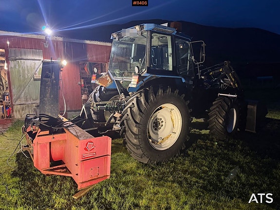 1996 Ford 7740 SL 4x4 traktor m/ frontlaster, skuffe og snøfres. SE VIDEO 5 of 30