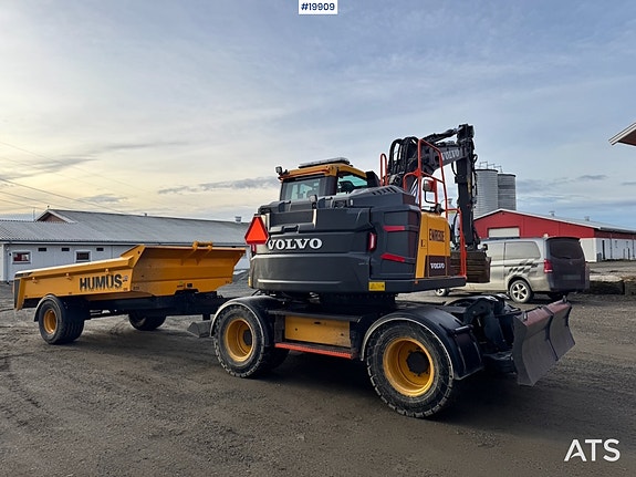 Volvo EWR130 Hjulgraver m/ Rototilt og 2 skuffer. 900 Timer! 6 of 30