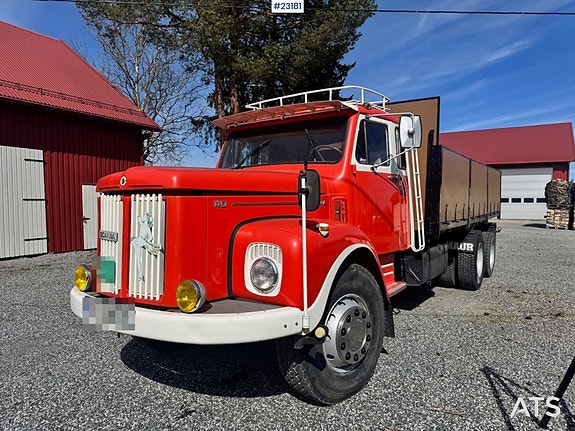 Scania LS110 Snutebil – Tippbil/kranbil – HIAB 650 kran fra 1977. 5 of 30