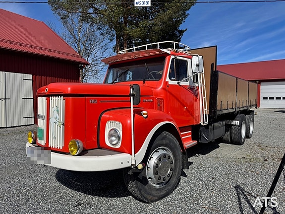 Scania LS110 Snutebil – Tippbil/kranbil – HIAB 650 kran fra 1977. 6 of 30