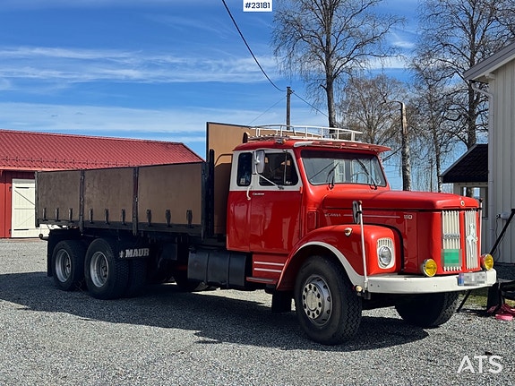 Scania LS110 Snutebil – Tippbil/kranbil – HIAB 650 kran fra 1977. 2 of 30