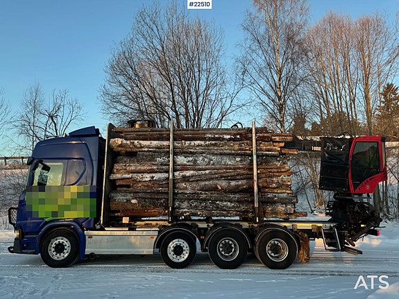 Scania R770 Pusher Tømmerbil m/ Jonsred J1088 kran 8 of 30