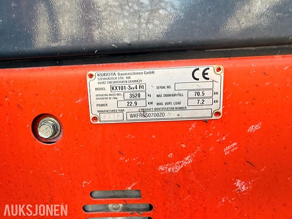 Kubota KX101-3 23 of 30