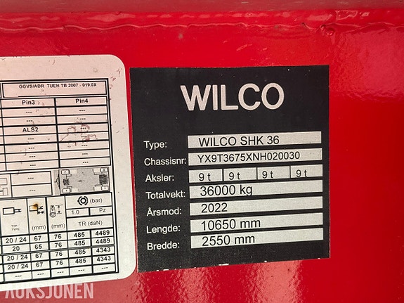 Wilco SHK 36 krokslep med CMT container | 4 aksler | 36 tonn 24 of 27