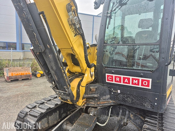 Yanmar ViO80 beltegraver med Rototilt, S50-feste, skjær og 3 skuffer. 16 of 21