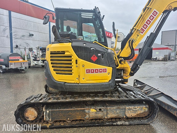 Yanmar ViO80 beltegraver med Rototilt, S50-feste, skjær og 3 skuffer. 4 of 21