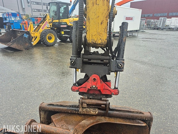 Yanmar ViO80 beltegraver med Rototilt, S50-feste, skjær og 3 skuffer. 13 of 21
