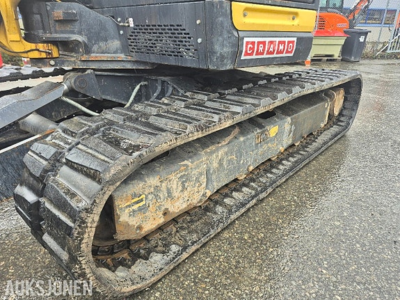 Yanmar ViO80 beltegraver med Rototilt, S50-feste, skjær og 3 skuffer. 21 of 21