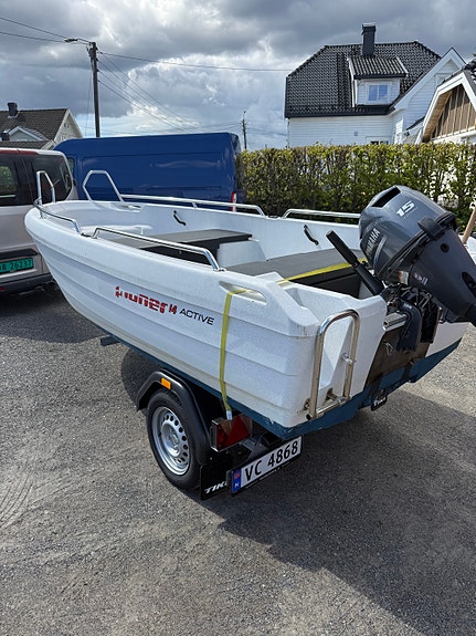 Pioner 14 active med 20 hk Yamaha og helt ny henger 2 of 9