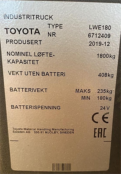 Toyota LWE180 4 of 4