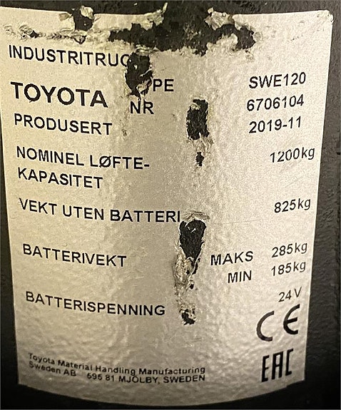 Toyota SWE120 4 of 4