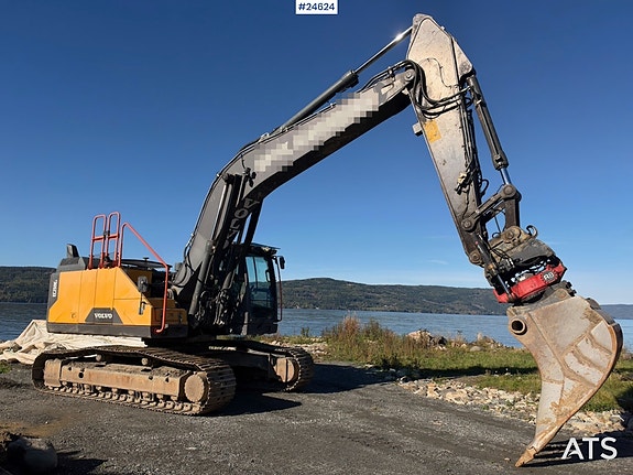 Volvo EC250EL Gravemaskin m/ GPS, Rototilt og 2 skuffer. SE VIDEO 8 of 30