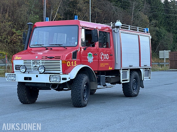 Mercedes-Benz Unimog 1300 L | Braco/Ziegler brannbil | 800L vanntank | KUN 26127 KM 2 of 30