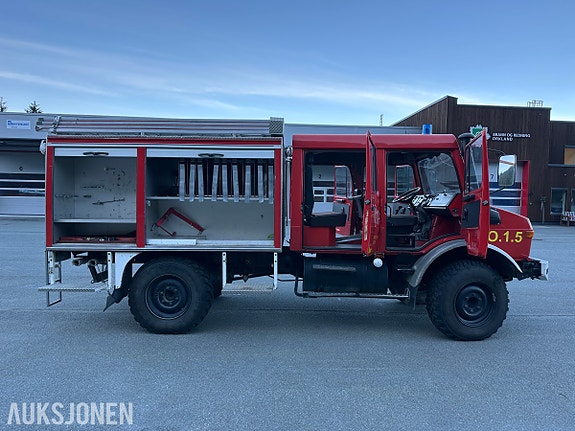 Mercedes-Benz Unimog 1300 L | Braco/Ziegler brannbil | 800L vanntank | KUN 26127 KM 11 of 30