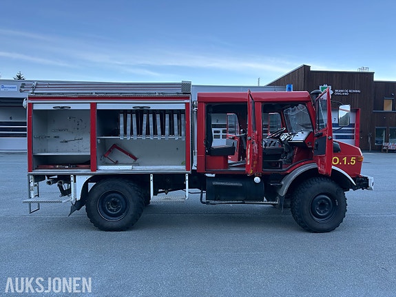 Mercedes-Benz Unimog 1300 L | Braco/Ziegler brannbil | 800L vanntank | KUN 26127 KM 12 of 30