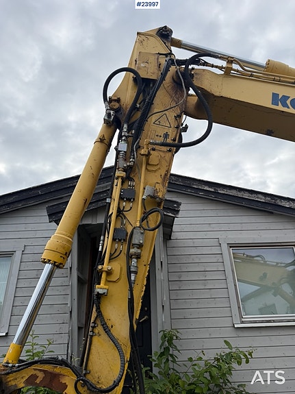 Komatsu PW130 hjulgraver m/engcon rotortilt og to skuffer 28 of 30