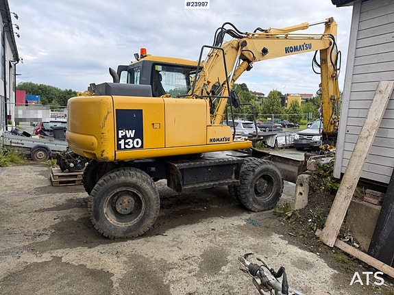 Komatsu PW130 hjulgraver m/engcon rotortilt og to skuffer 5 of 30